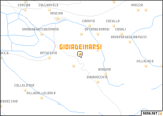 map of Gioia dei Marsi