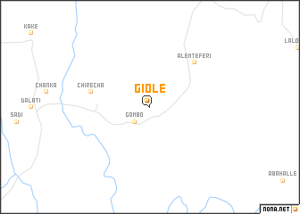 map of Giole