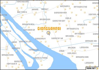 map of Giồng Dàm Rai