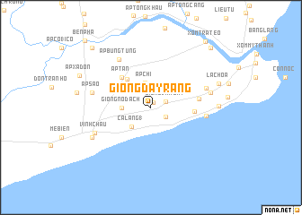 map of Giồng Ðay Rang