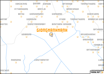 map of Giồng Manh Manh