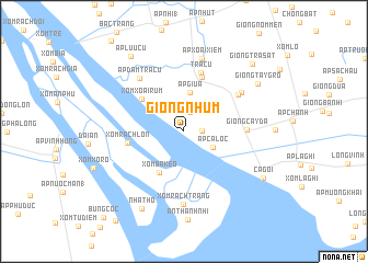 map of Giồng Nhum
