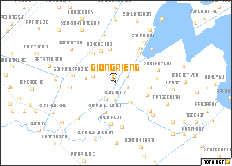 map of Giồng Riềng