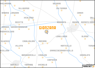 map of Gionzana