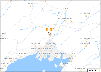 map of Gion