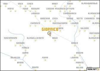 map of Giornico