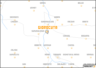 map of Giorocuţa