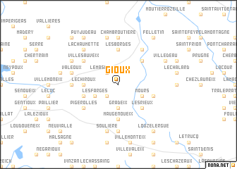 map of Gioux