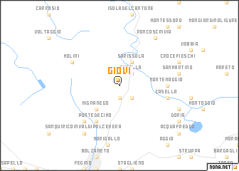 map of Giovi