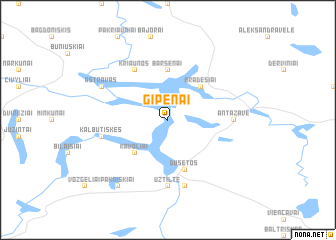 map of Gipenai