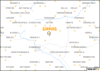 map of Gipping