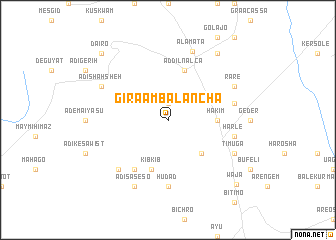 map of Giraʼāmba Lanchʼa