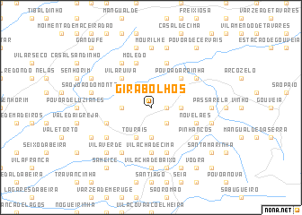 map of Girabolhos