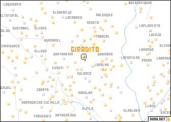 map of Giradito