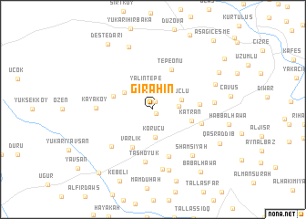 map of Girahin