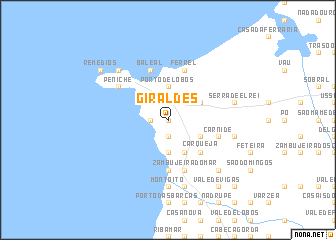 map of Giraldes