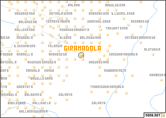 map of Giramadola