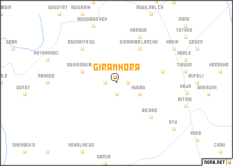 map of Giram Hora