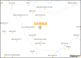 map of Girando