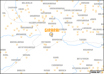 map of Girārai