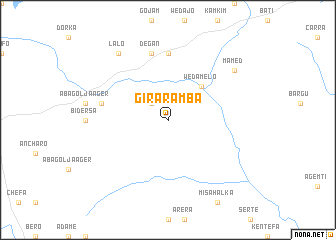 map of Girar Āmba