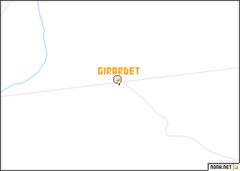 map of Girardet