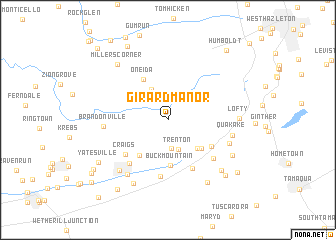 map of Girard Manor