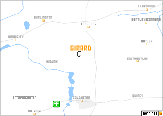 map of Girard