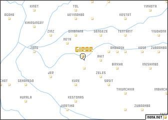 map of Girar