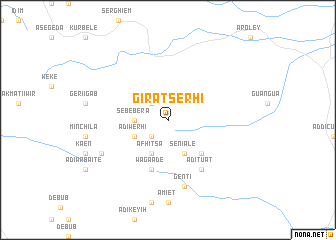 map of Gira Tsʼerhī