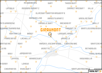 map of Giraumont
