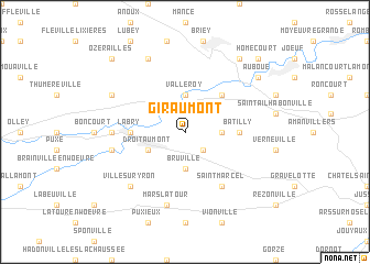 map of Giraumont