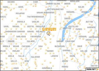 map of Girauri