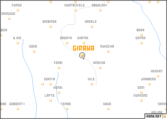 map of Girawa