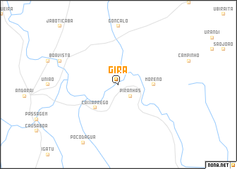 map of Gira