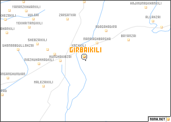 map of Girbai Kili