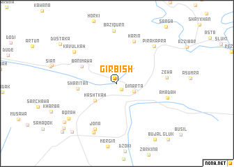 map of Girbish