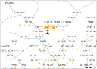 map of Gîrboiu