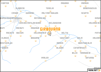 map of Gîrbovana