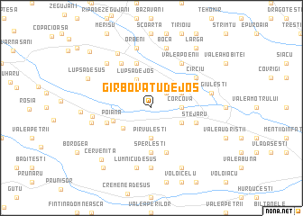 map of Gîrbovăţu de Jos