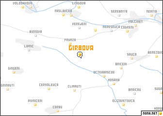 map of Gîrbova