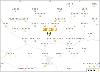 map of Gîrceiu