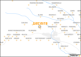 map of Gîrciniţa