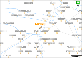 map of Gîrdani