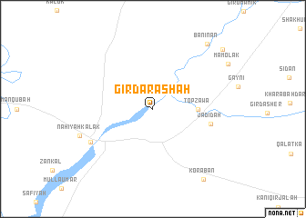 map of Girdarashah