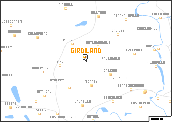 map of Girdland