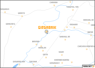 map of Girdmāmik