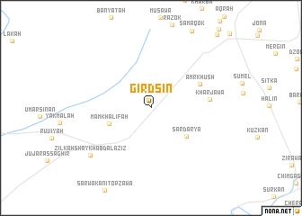 map of Girdsīn