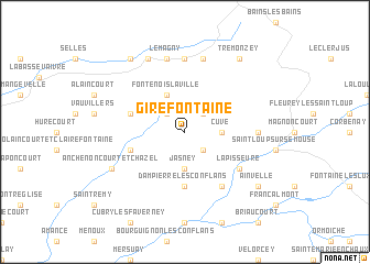 map of Girefontaine