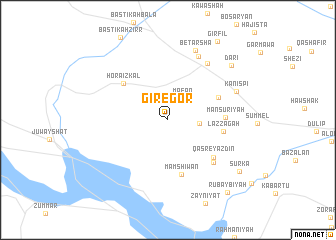 map of Gīrēgōr